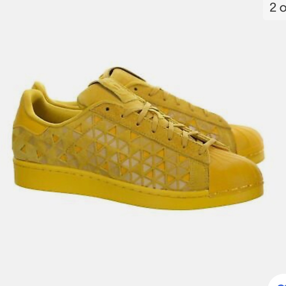 Adidas Superstar Xeno Gold Reflective Yellow Shoes